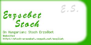 erzsebet stoch business card